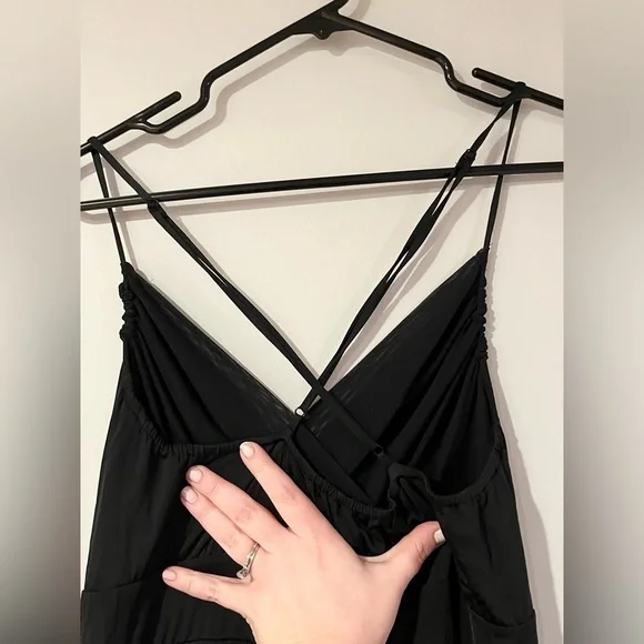 Theory Black Spaghetti Strap Dress - Picture 5 of 10